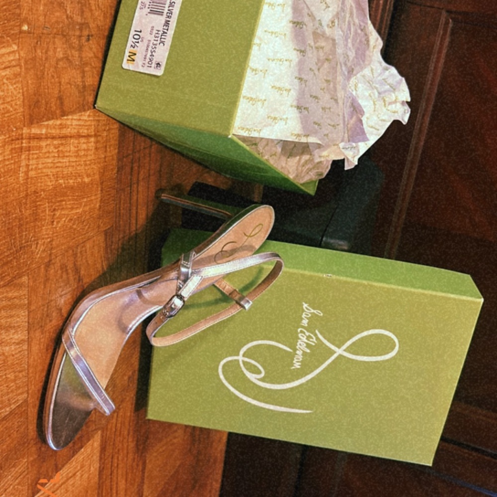 Sam Edelman Silver Heeled Sandals